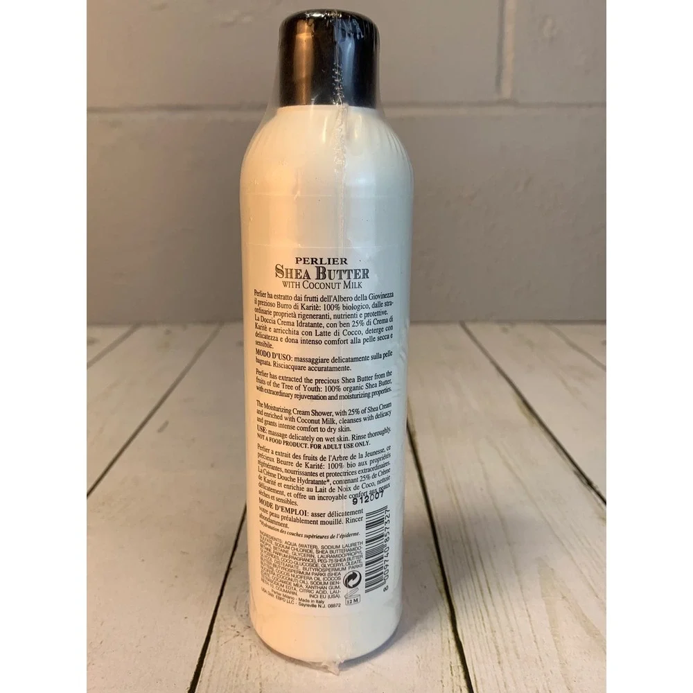 New Perlier Shea Butter Coconut Milk Ultra Rich Moisturizing Cream Shower Wash